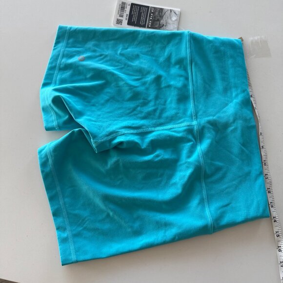 NWT lululemon Wunder Train HR Short 6" Neon Wash Electric Turquoise Sz 10 - Picture 5 of 5